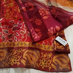 Oscar de la Renta Silk Scarf